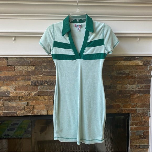 Urban Outfitters Retro towel dress mint green - Picture 3 of 6